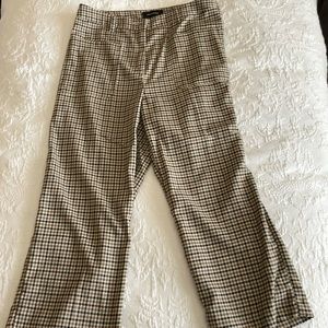 Who What Wear plaid cropped pants